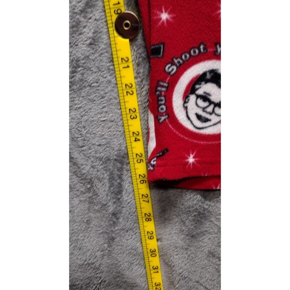 A Christmas Story Ralphy Pajama Bottoms Red Soft Fleece Sleep Lunge Pants - Picture 8 of 8